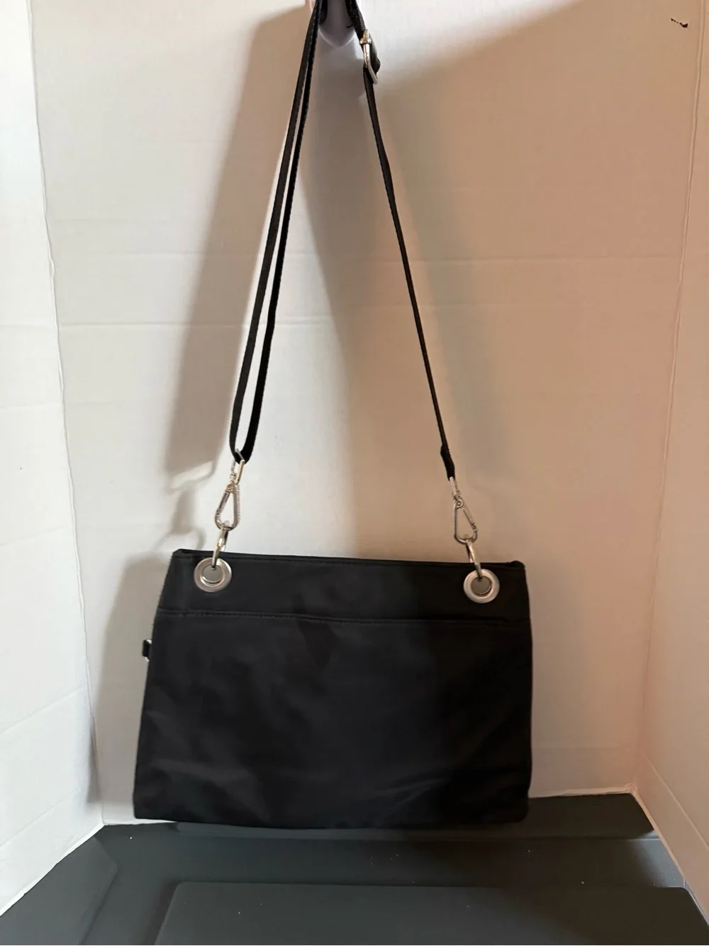 Steve Madden Black Quilted Crossbody Purse